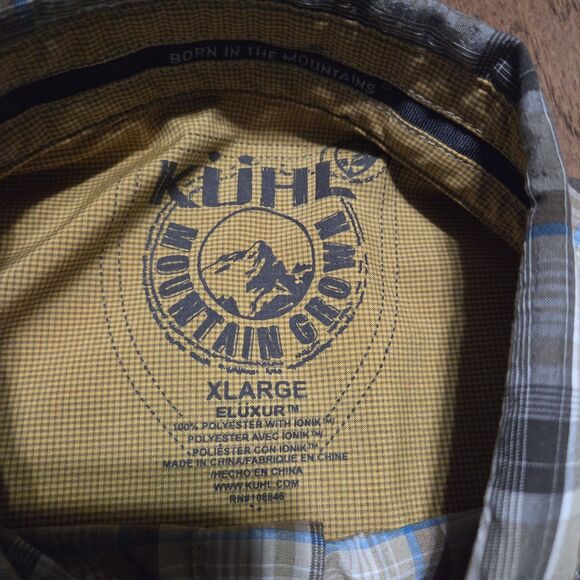Kuhl Eluxur Shirt Men's XL Short Sleeve Button Up Hiking Outdoors - Picture 3 of 8